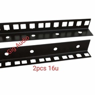 2pcs 16U Rail Rack Flight Case Accessories Small U