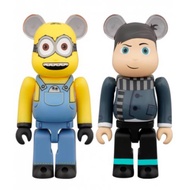 Medicom Toy Be@rbrick / Bearbrick: Otto &amp; Young Gru Minion 100% - 2Pack Box