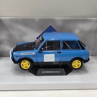 [Ready Stock 1 Set] SOLIDO 1/18 AUTOBIANCHI A112 Alloy Car Model Open Left Right Door Front Wheel St