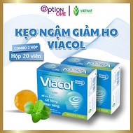 [COMBO 2 HỘP] Kẹo ngậm Viacol thảo mộc Vietnat không đường giảm ho đau họng - 20 viên/ hộp