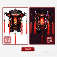 โคมไฟมังกรหมุนได้สำหรับตกแต่งบ้านในวันตรุษจีน โคมไฟ LED สำหรับตกแต่งบ้านใหม่ โคมไฟมังกรจีนสีสันสดใส