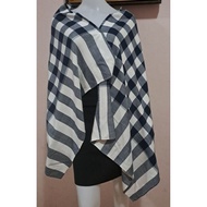 Cotton Towel New Black And White Width 30 Inches Length 67 Beautiful.