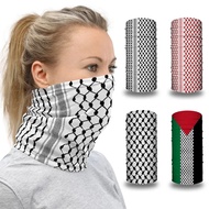 Palestinian Keffiyeh Bandanas คอสนับแข้งไร้รอยต่ออาหรับผ้าพันคอหมวกอเนกประสงค์