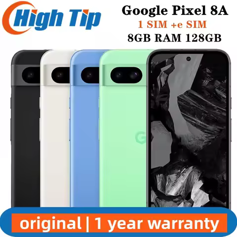 Unlocked Original Google Pixel 8a 5G 128GB/256GB 8GB RAM 6.1" Google Tensor G3 64MP&13MP NFC e-Sim C