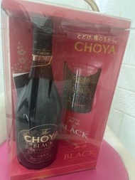 CHOYA The BLACK 芳醇梅酒連酒杯套裝