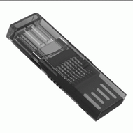 Others - type-c多功能讀卡器USB三合一雙頭接口支持tf卡otg手機透明讀卡器（黑色）