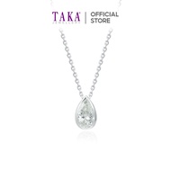 TAKA Jewellery Lab Grown Diamond Pearl-Shaped Necklace 10K Gold