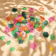 200Pcs Hawaii Aloha Theme Party Confetti Set, for Birthday Party & Family Gathering