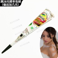 [Hot sale] Indian GOLEHCA White Plant Henna Hannah Cream Bride Styling Stage Makeup Temporary Body P