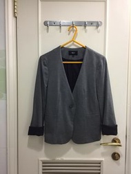 G2000 中袖 西裝款外套 OL smart casual suit jacket 女裝 斯文  女士灰色西裝外套
