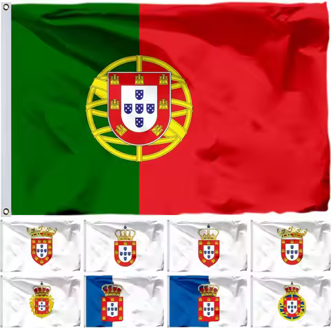 Portugal History 1830 Flag 3X5FT 90X150CM 100D Polyester Double Stitched High Quality Banner 211X4CM