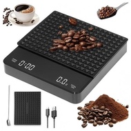 Coffee Scale with Timing Electronic Scale Hand-Brewed Coffee Scale Smart Kitchen Scale Gram Scale Fo