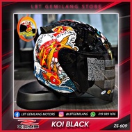 ZEUS Helmets GJ-609 [KOI FISH BLACK]