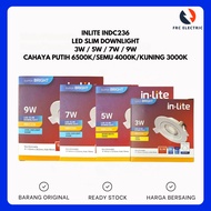 Inlite slim downlight INDC236 3 WATT 5 WATT 7 WATT 9 WATT - inlite lamp - LED inlite slim downlight 