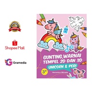 Scissors, Color, 2D and 3D Paste: Unicorn & Fairy