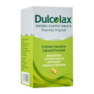 EXP: 05/26 Dulcolax Enteric Coated Tablets 200's (Bisacodyl 5mg/ tab)