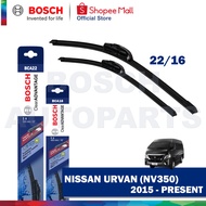 Bosch Clear Advantage Wiper Set For Nissan Urvan (NV350) 2015 - present (22"/16")