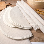 5Pcs 26-60cm Round Pure Cotton Steamer Cloth Steamed Mat for Dumplings Baking