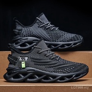 Men Sports Running Black Jogging Shoes Casual Sneakers Outdoor Breathable Mesh Women Light Shock-abs