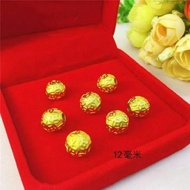 DIY Beaded Accessories Beaded Accessories Sand Gold Round Beads Bracelet Accessories Golden Beads Lo