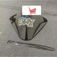 New visor + BMX stickers, BMX bicycle variations, BMX front shield, BMX bicycle variations