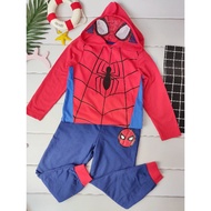 Kids Boy Spiderman Cotton Pajamas With Hoodie Kids Pyjamas 4-10Y Boy Nightwear