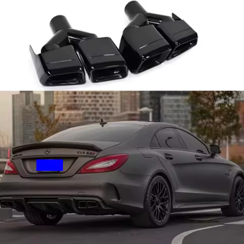 Automobile rear exhaust pipe For Mercedes Benz W218 CLS350 CLS63 2011-2016 AMG rear diffuser tailpip