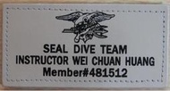 美軍 公發 兩片 美國海軍海豹部隊 三棲特種作戰小組 US NAVY SEAL TAN 飛行皮革章