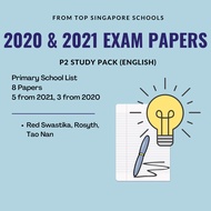 P2 2020 & 2021 Top School Full Exam Papers (6-13 Papers Each Subject)