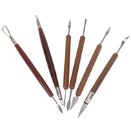 Tools Clay Sculpting / Set Alat Ukir Tembikar Polimer / Alat Ukir Clay 6 Buah