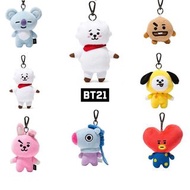 [BTS]BT21 MANG RJ 全身站娃絨毛玩偶吊飾鑰匙圈BTS防彈少年團 X LINE FRIENDS 全新