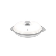 CB Japan copan系列 微波爐專用圓形燒烤盤 白