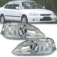 [READY STOCK] Honda Civic SO3 SO4 EJ EK EK4 EK9 1999-2000 DEPO Front Headlight Head Lamp / Lampu Dep
