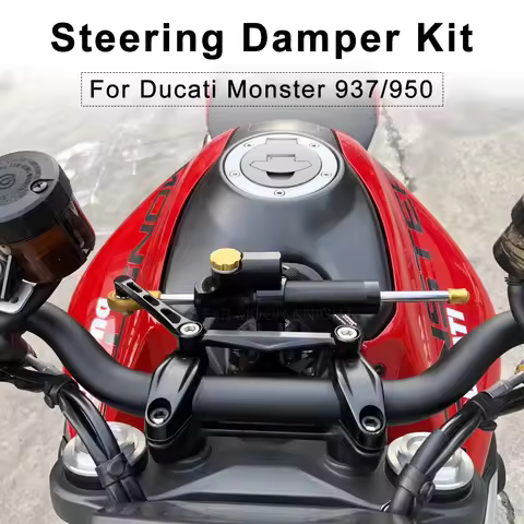 For Ducati Monster 950 Monster937 Monster 937 2021- Motorcycle Steering Absorbers Mount Damper Brack
