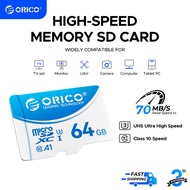 ORICO 64G Memory Card 64GB MicroSD Card TF for Mobile Phone Camera Monitoring Driving Recorder  (T3)