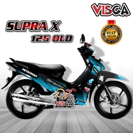 Decal Supra X 125 Lama Modif Keren Stiker Supra X 125 Lama Full Body Striping Supra X 125 Lama Varia