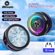 Wiresto 15W Phone Cooler 2 In 1 Phone Cooler Mobile Phone iPad Gaming Fast Cooling Heat Dissipation