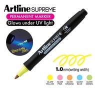 Artline Supreme Permanent Marker Glow Under UV Light (EPF-700UV)