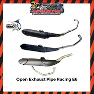 Easy Online Store OPEN EXHAUST PIPE RACING E6 28MM 32MM 35MM Y15ZR Y15 LC135 Y16ZR RS150 OPEN EXHAUS