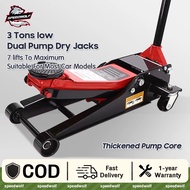 【Limited Offer】Heavy Duty 3 Ton Floor Jack Hydraulic Floor Jack Floor Jack Hydralic Jack Double-Pump