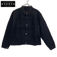 TCB Jeans Late S40's Jacket BKBK 14oz Indigo Tab War Model Black with Red Tab Yarn-Dyrn-Dyrn Jacket 