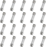 HUAREW T10AL250V 20pcs 5x20mm Slow Glass Fuse 10A 250V 0.2 x 0.78 Inch Delay Fuses