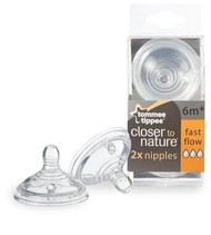 Dot Tommee Tippee Nipple Fast Flow Teats 6M+