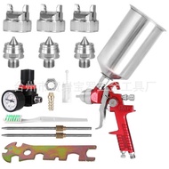 Pneumatic Spray Paint H827 Aluminum Pot 1 Liter Pressure Regulating Gauge High Atomizing Caliber 1.4