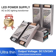 【Bestseller】 Dc12v/24v Led Driver Power Supply 100w 200w 300w 400w Transformer Superthin Ac Dc Conve