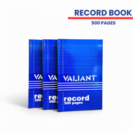 Valiant Record Book Jr 500 Pages Junior