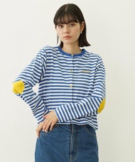 包順豐MILKY1784722278 🌟 Milkfed 貼布刺繡橫間圓領開鈕長袖Tee