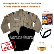 Baju Seragam PDL Satpam Coklat Terbaru Terlengkap & Berkualitas