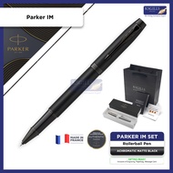 Parker IM Rollerball Pen - Black Matte Achromatic (with Black - Medium (M) Refill) / /