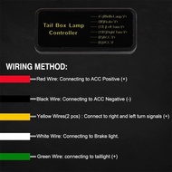 JTTOP" LED LUGGAGE RGB MOTORCYCLE RGB PLATE LIGHT RGB MOTORCYCLE LED MOTORCYCLE 23 CM